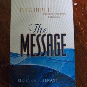 NIB- The Message Bible-Contemporary Language-Burgundy Leather - NAVPRESS